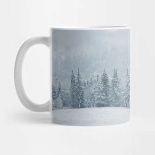 Winter snowfall landscape Mug